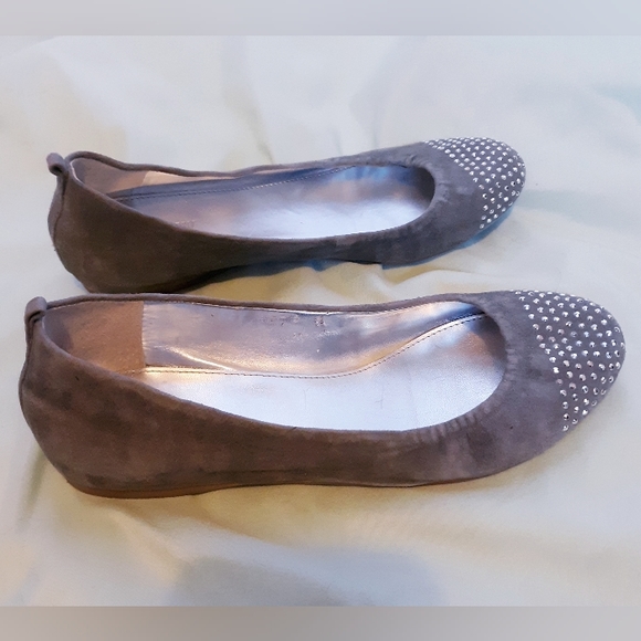 J Crew Grey Suede Ballet Flats - Picture 3 of 4